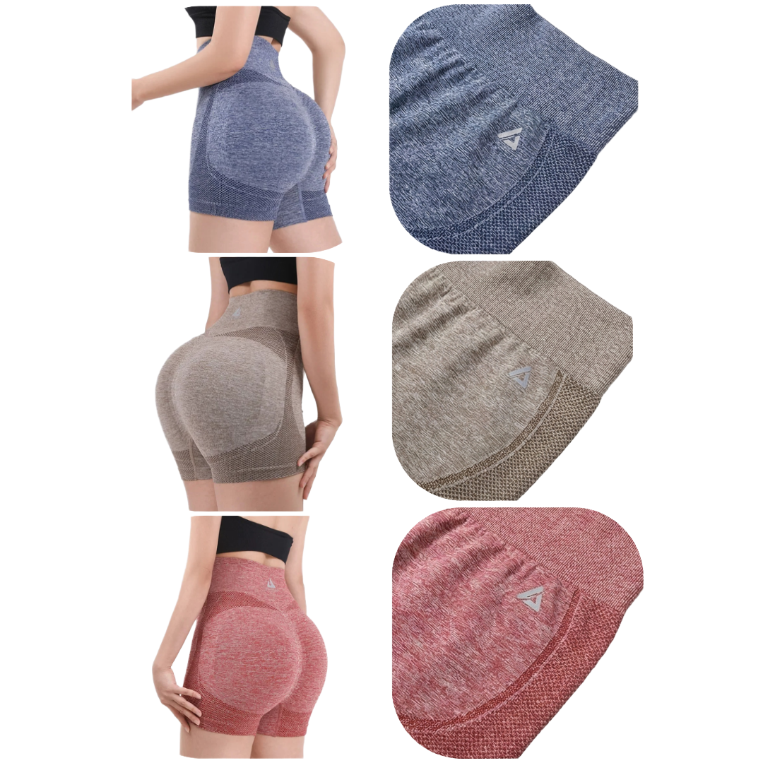 Short Deportivo con control de abdomen y efecto Push Up x3 unds